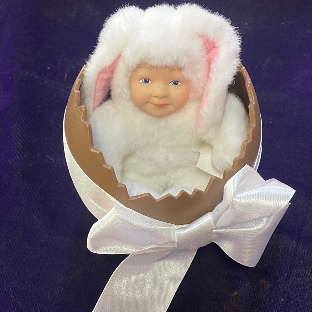 Anne Geddes Bunny Baby Doll in Egg